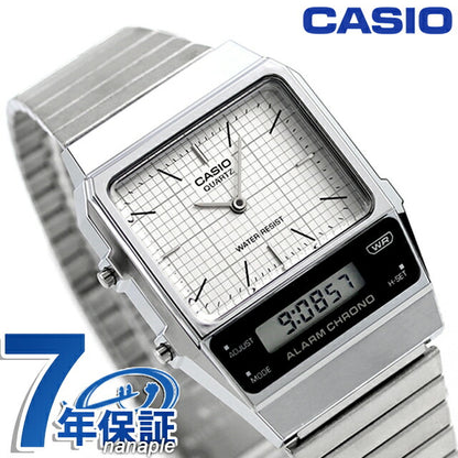 AQ-800E-7A カシオ クラシック チプカシ ユニセックス メンズ レディース 腕時計 ブランド カシオ casio アナデジ ホワイト 白 AQ-800E-7ADF