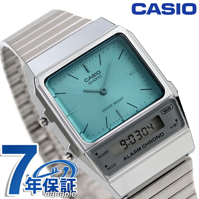 AQ-800EC-2A ビンテージ チプカシ 海外モデル ユニセックス メンズ レディース 腕時計 ブランド カシオ casio アナデジ ブルー AQ-800EC-2ADF