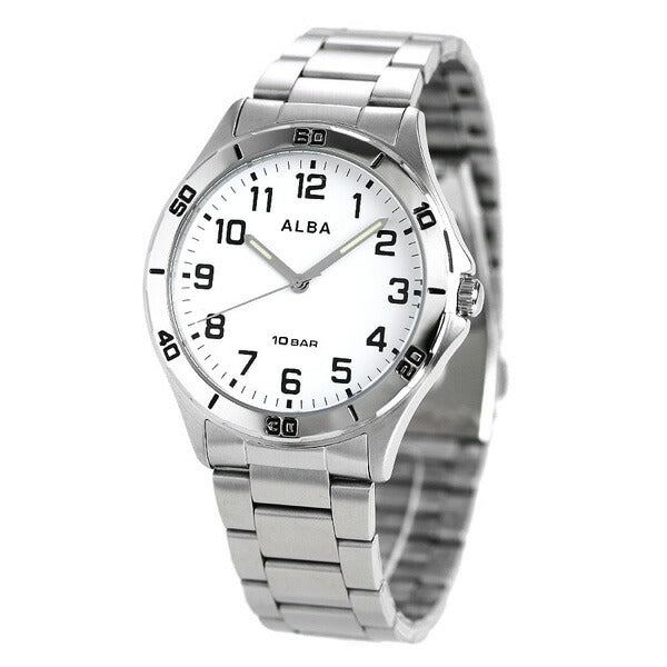 セイコー アルバ メンズ 腕時計 ホワイト クオーツ AQPK409 SEIKO ALBA AQPK409