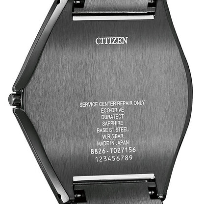 シチズン エコドライブ ソーラーワン 薄型 ソーラー 日本製 メンズ 腕時計 ブランド AR5064-57E CITIZEN オールブラック 黒 AR5064-57E