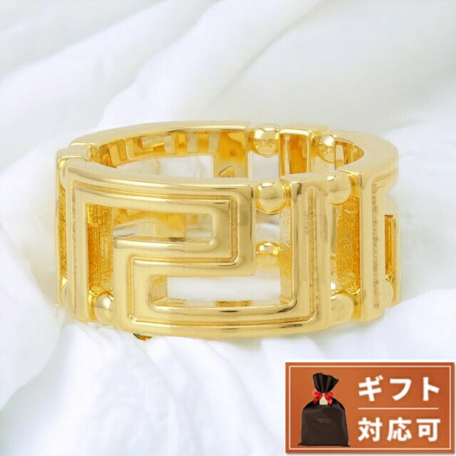 ヴェルサーチ VERSACE DG57594-DJMT-D00H 9号 グレカモチーフ リング 指輪 日本サイズ8号 ゴールド レディース メンズ アクセサリー ベルサーチ 記念品 ギフト ARVE00039L