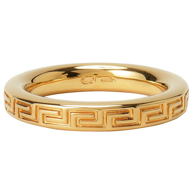 ヴェルサーチ VERSACE DG56785 DJMT 3J000 9号 エングレイブド グリークキー リング グレカモチーフ 指輪 日本サイズ10号 アクセサリー ARVE00057L