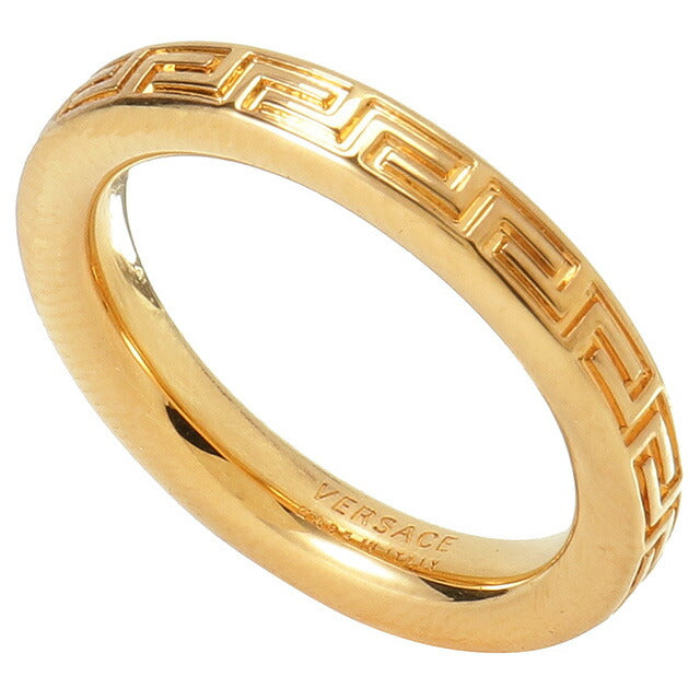 ヴェルサーチ VERSACE DG56785 DJMT 3J000 17号 エングレイブド グリークキー リング グレカモチーフ 指輪 日本サイズ16号 ゴールド ユニセックス アクセサリー ARVE00071M