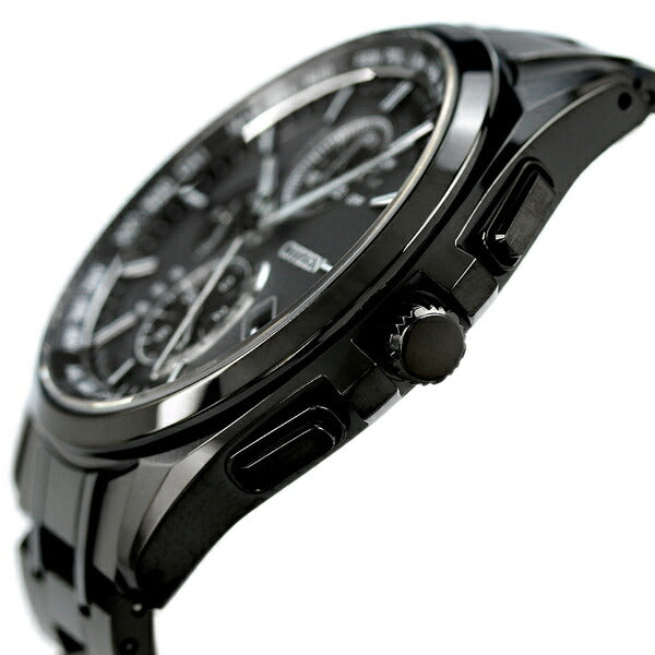 公民Atessa Titanium Chronograph Eco Drive Solar Radio AT8044-56E观看品牌男士