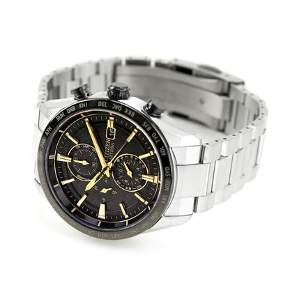 シチズン アテッサ ダイレクトフライト 腕時計 メンズ チタン 数量限定 クロノグラフ 電波ソーラー CITIZEN ATTESA AT8184-57E AT8184-57E
