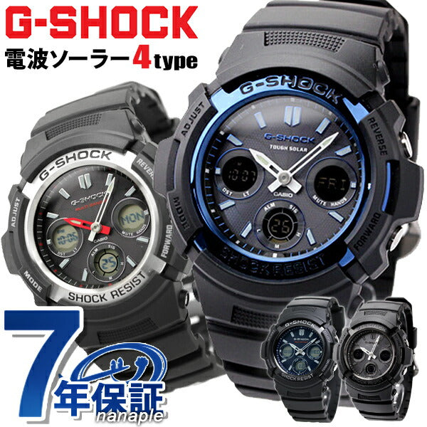 G-shock shock G-SHOCK Radio Solar Radio AWG-M100 Anadigi Black Black Select Model Casio Watch Brand Men Adult Celebration Junior High School Student Gift AWG-M100-1AER