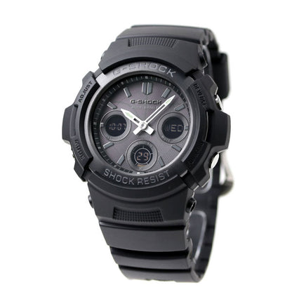 gショック ジーショック G-SHOCK ブラック 電波 ソーラー AWG-M100B-1ACR アナデジ 腕時計 ブランド オールブラック 時計 カシオ メンズ AWG-M100B-1ACR