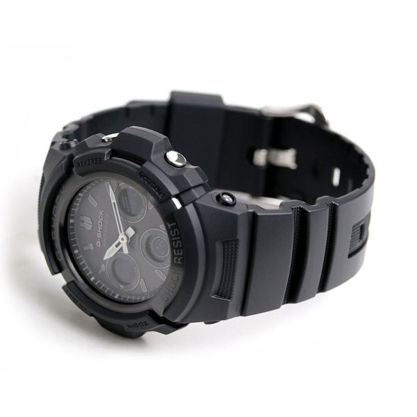 G-Shock G-SHOCK Black Radio Solar AWG-M100B-1ACR Anadisy Watch Brand All Black Watch Casio Men