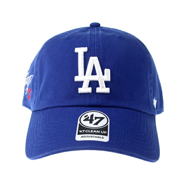 47BRAND キャップ 大谷翔平 サイン入り メンズ レディース ブランド ドジャース ’47 クリーンナップ Royal 帽子 B-RGW12GWS-RYK-SI