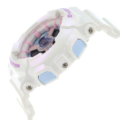 Baby G Baby Baby BABY-G BA-110FH-7A BA-110 Series Ladies Watch Brand Casio Casio Anadigi White White White BA-110FH-7ADR