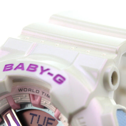 Baby G Baby-G Baby-G Ba-ba-1110fh-7a Ba-1110系列女士观看品牌Casio 卡西欧 Anadigi白色白色BA-1111FH-7ADR