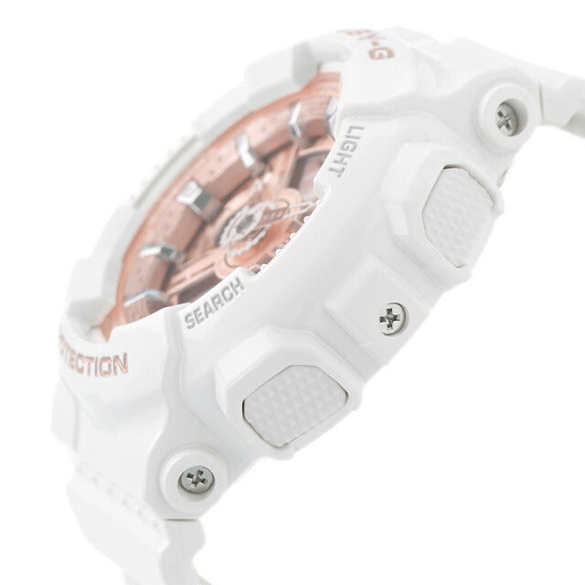 Baby G Baby Baby BABY-G BA-110 Ladies Watch Brand Casio Anadeci Salmon Pink White White BA-110X-7A1DR