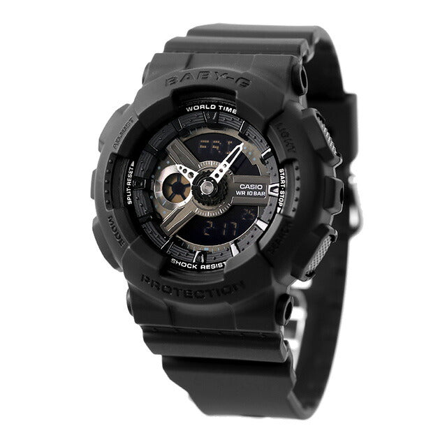 Baby G Baby Baby BABY-G Quartz BA-110XBC-1A BA-110 Ladies Watch Brand Casio Anadige Black Silver Black BA-110XBC-1adr