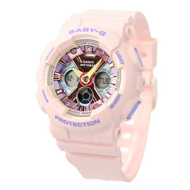 Baby G Baby Baby Baby Baby g Quartz BA-130pm-4A BA-130海外模特女士手表品牌Casio Anadisy多色浅粉红色BA-130PM-4ADR