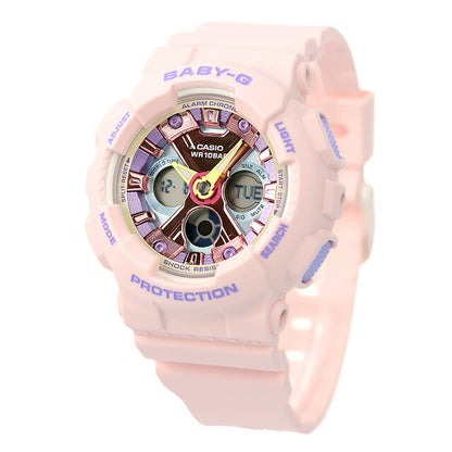 Baby G Baby Baby Baby Baby g Quartz BA-130pm-4A BA-130海外模特女士手表品牌Casio Anadisy多色浅粉红色BA-130PM-4ADR