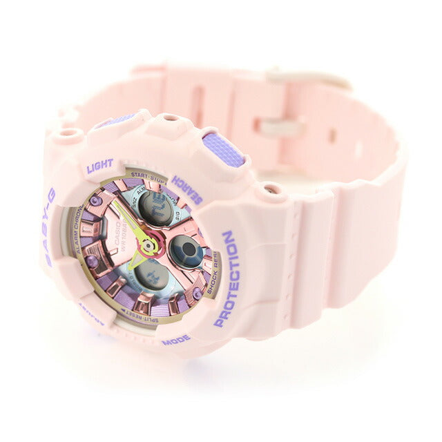 Baby G Baby Baby Baby Baby g Quartz BA-130pm-4A BA-130海外模特女士手表品牌Casio Anadisy多色浅粉红色BA-130PM-4ADR