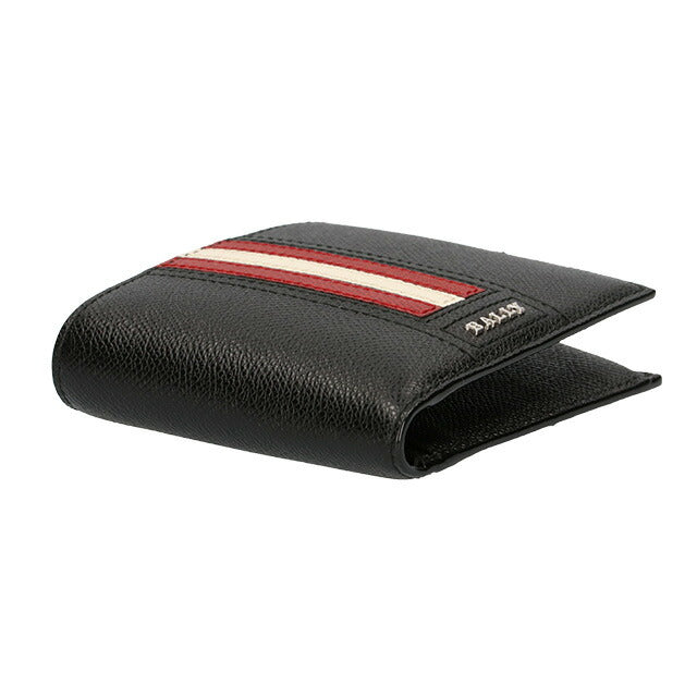 バリー 財布 二つ折り財布 メンズ 革 レザーウォレット 小銭入れ BALLY テイゼル 6218013 ブラック 記念品 プレゼント ギフト BA-6218013