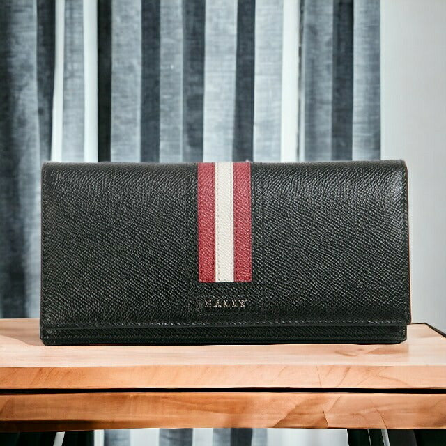 バリー 財布 長財布 メンズ 革 レザーウォレット 小銭入れ BALLY タリロ 6218067 ブラック 記念品 プレゼント ギフト BA-6218067