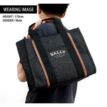 バリー トートバッグ BALLY ドライヴァリア キャンバス メンズ レディース 6302435 ブラック バッグ 記念品 プレゼント ギフト BA-6302435
