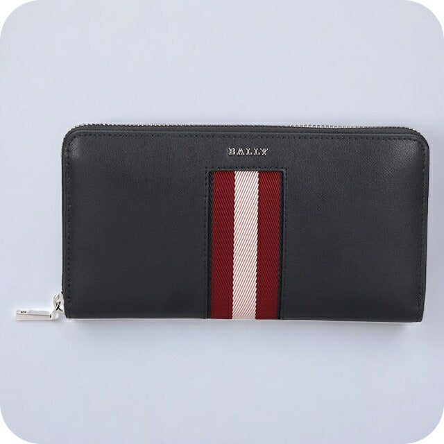 バリー 長財布 メンズ レディース ブランド レザー 6309715 ブラック レッド 財布 BA-6309715