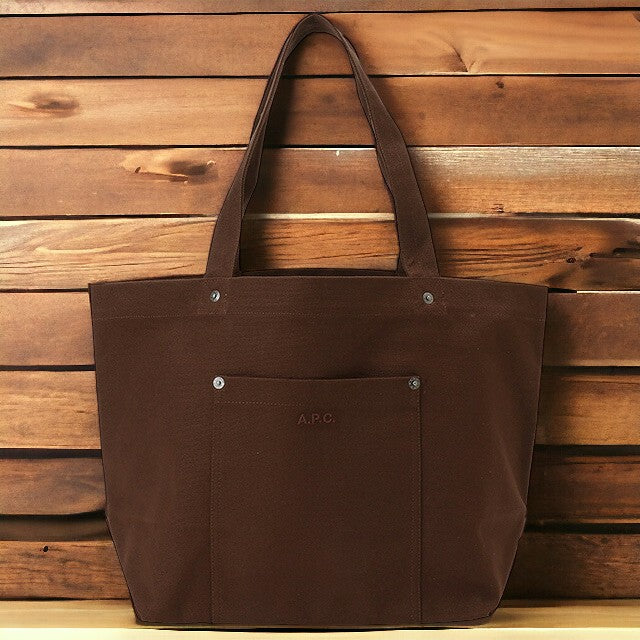 アーペーセー A.P.C. COCPR M61832 CAJ CHOCOLAT APC タイス キャンバス トートバッグ ブラウン レディース メンズ ユニセックス BBAP00094L
