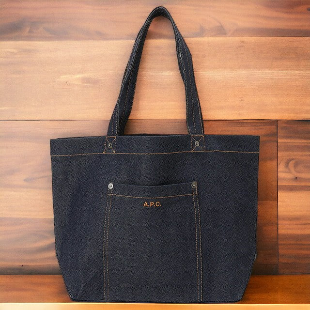 アーペーセー A.P.C. COCSX M61832 IAI INDIGO APC タイス デニム トートバッグ ネイビー レディース メンズ ユニセックス TOTE THAIS BBAP00095L