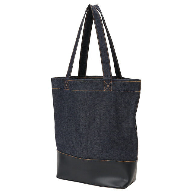 アーペーセー A.P.C. CODDP M61444 IAK DARK NAVY APC アクセル デニム×レザー トートバッグ ダークネイビー レディース メンズ BBAP00096L