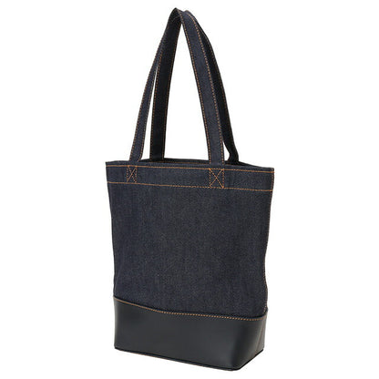 アーペーセー A.P.C. CODDP M61568 IAK DARK NAVY APC アクセル デニム×レザー トートバッグ スモール ダークネイビー レディース メンズ BBAP00097L