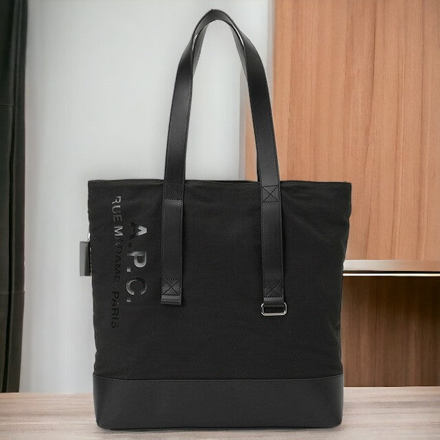 アーペーセー A.P.C. COGFD H61729 LZZ BLACK APC センス ショッピングバッグ トートバッグ ブラック メンズ レディース ユニセックス BBAP00100M