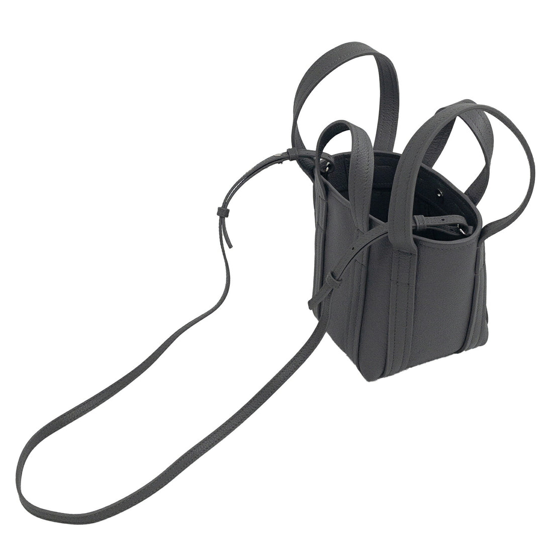 バレンシアガ BALENCIAGA 781817 15YUN 1290 エブリデイ 2.0 ミニ ショルダートートバッグ ダークグレー レディース ユニセックス EEVERYDAY 2.0 MINI SHOULDER BBBC00066L