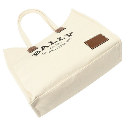 バリー BALLY WAE00C CV011 I35O クリスタリア ロゴプリント ファブリック トートバッグ ショルダーバッグ ナチュラル/ブラウン レディース メンズ BBBL00232L
