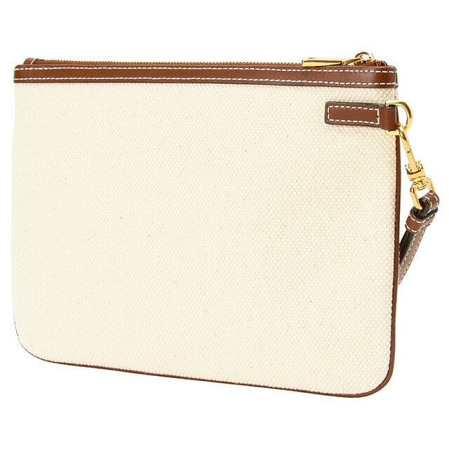 バリー BALLY WLO00J CV014 I35O ロゴプリント ハンドポーチ クラッチバッグ ナチュラル/ブラウン レディース メンズ ユニセックス BBBL00234L