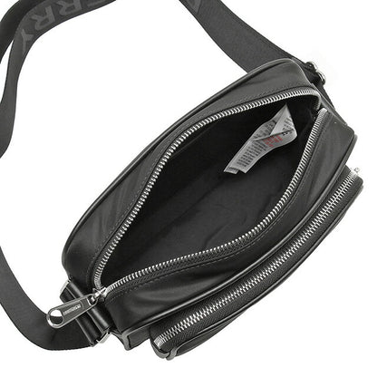 バーバリー BURBERRY 8049094 A1189 ロゴプリント パディバッグ ショルダーバッグ ブラック メンズ ユニセックス ML PADDY PN9 BBBU00136M