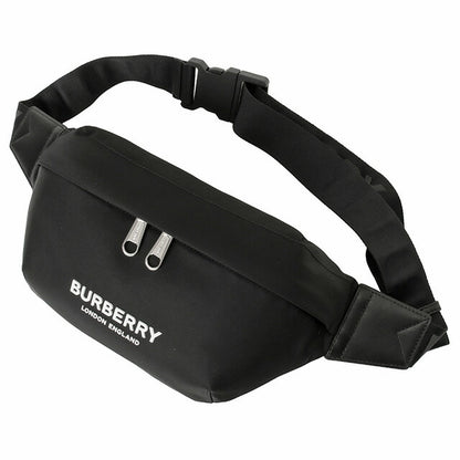 バーバリー BURBERRY 8049095 A1189 ロゴプリント ソニー ベルトバッグ ウエストバッグ ボディバッグ ブラック メンズ ユニセックス BBBU00137M