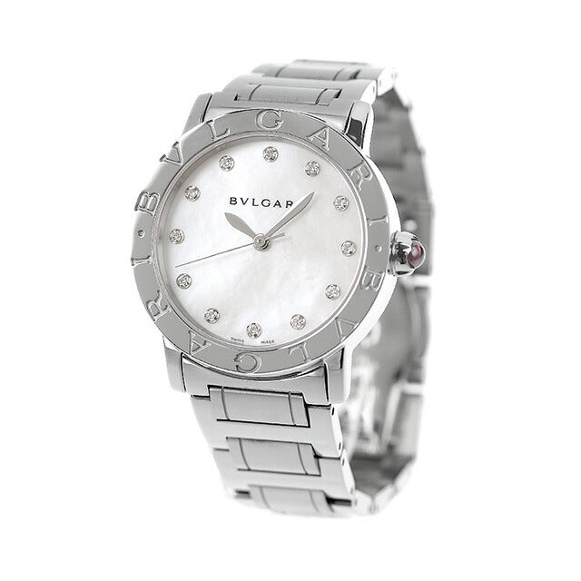 Bulgari Watch Bulgari Brugari Automatic Mechanical Watch Brand Ladies Diamond BBL33WSS12 Analog White Shell White Switzerland