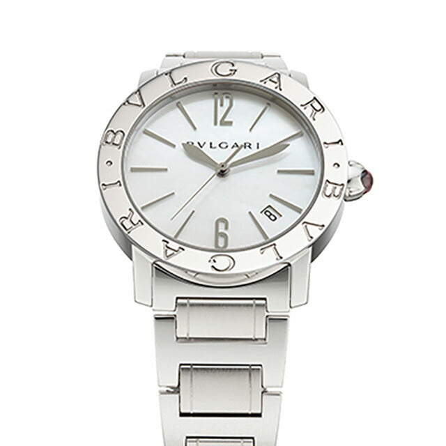 Bulgari Bulgari Brugari Automatic Watch Brand Ladies BVLGARI BBL37WSSD Analog White Shell White Switzerland