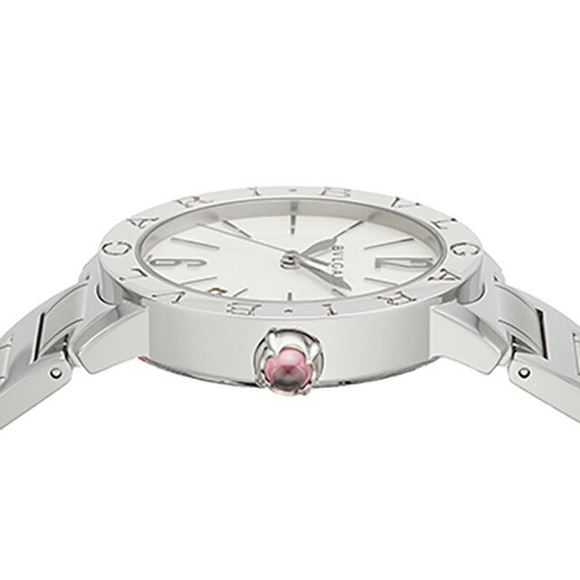 Bulgari Bulgari Brugari Automatic Watch Brand Ladies BVLGARI BBL37WSSD Analog White Shell White Switzerland