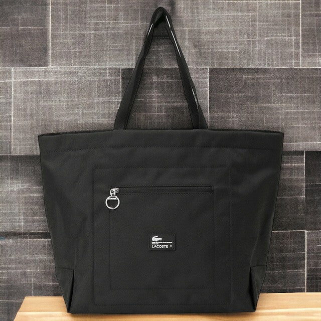 ラコステ LACOSTE NU4194 L37 ネオデイ コントラストブランディングオーバーサイズ トートバッグ ブラック ワニロゴ 記念品 プレゼント ギフト BBLT00035L