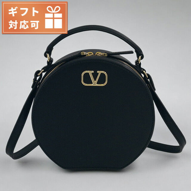 ヴァレンティノ VALENTINO 5W2P0AC2 MIM 0NO Vロゴ シグネチャー ミニバッグ 2WAY ハンドバッグ ショルダーバッグ クロスボディ ブラック レディース BBVA00058L