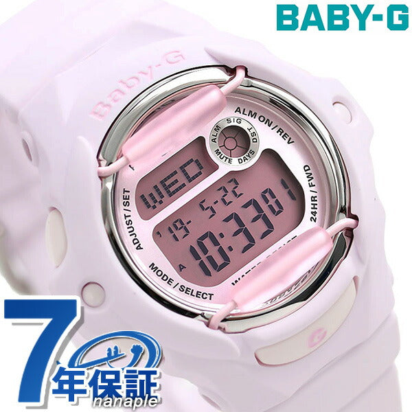 Baby G Baby Baby-G Ladies Digital BG-169M-4DR Casio Watch Brand Watch Light Purple