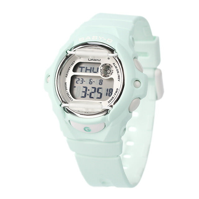 Baby G Baby Baby-G海外模特海外模特女士观看品牌Casio Digital Mint Green BG-169U-3DR