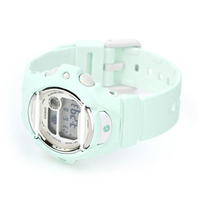 Baby G Baby Baby-G海外模特海外模特女士观看品牌Casio Digital Mint Green BG-169U-3DR