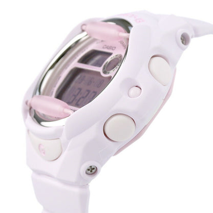 Baby G Baby Baby-G海外模特海外模特女士观看品牌Casio Digital Digital Pink Light Purple BG-169U-4BDR