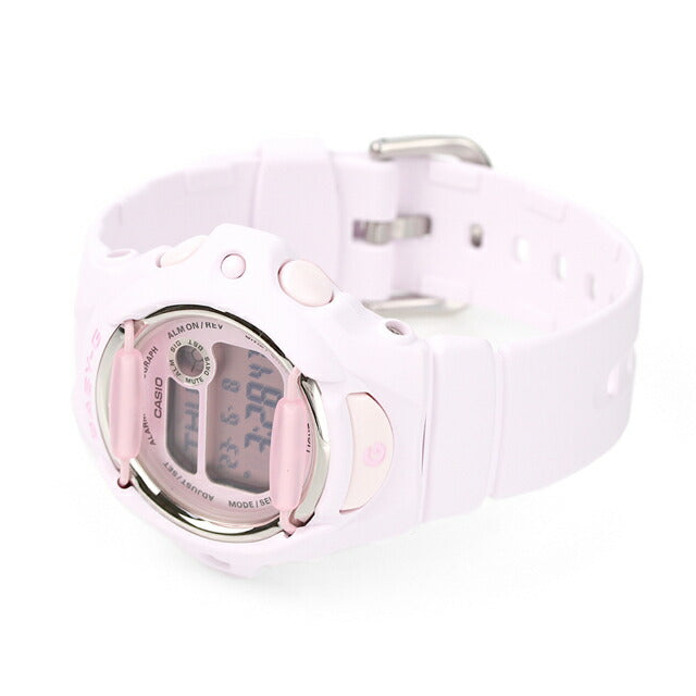 Baby G Baby Baby-G海外模特海外模特女士观看品牌Casio Digital Digital Pink Light Purple BG-169U-4BDR