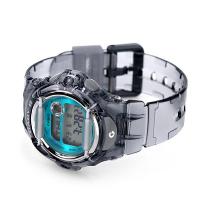 Baby G Baby Baby-G海外模特海外模特女士观看品牌Casio Digital Clear Black Black Black Black-169u-8bdr