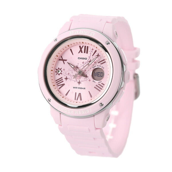 Baby-G Baby G Star女士观看品牌BGA-150st-4Adr Casio Clock Pastel Pink