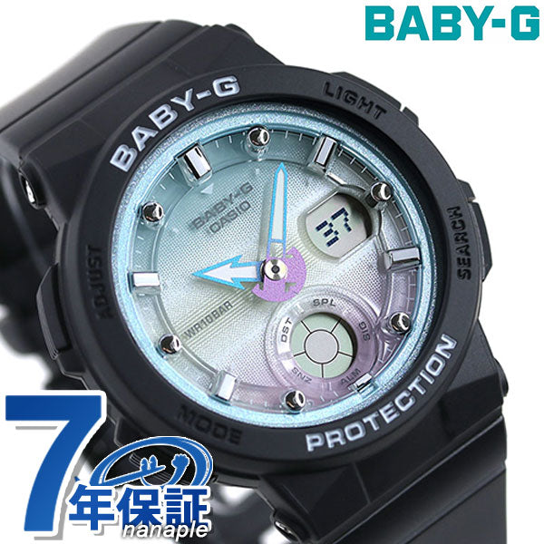 Baby G Baby Baby-G World Time Ladies Watch Brand BGA-250-1A2DR Casio Gradient Black