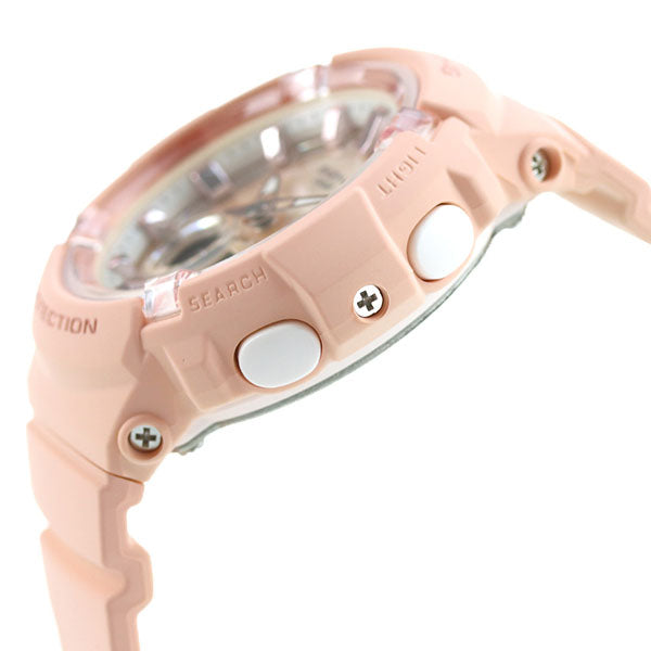 Baby G Baby-G Baby-G BGA-280世界时代女士观看品牌BGA-280-4ADR CASIO钟粉红色金色珊瑚粉红色