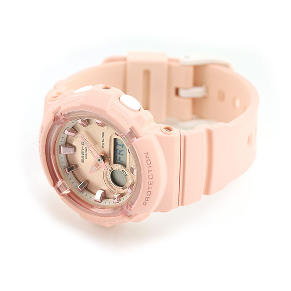 Baby G baby-G BABY-G BGA-280 World Time Ladies Watch Brand BGA-280-4ADR Casio Clock Pink Gold Coral Pink