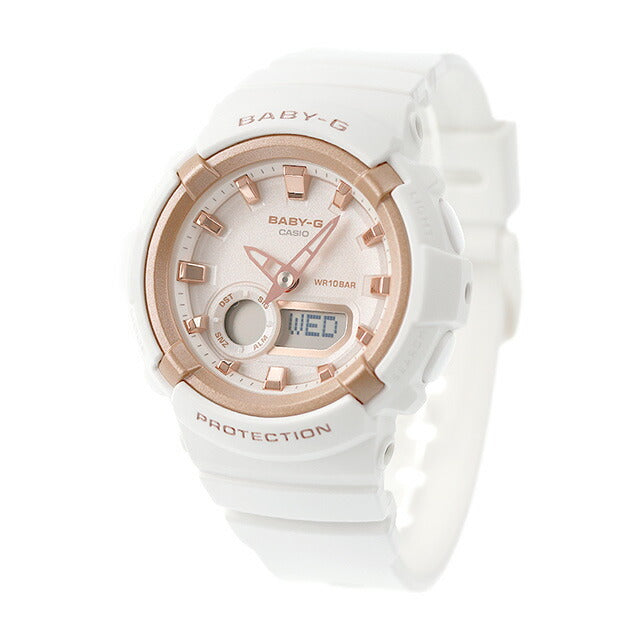 Baby G Baby Baby-G Quartz BGA-280BA-7A BGA-280 Series Overseas Model Ladies Watch Casio Casio Anadisi Pink Gold White White BGA-280BA-7adr